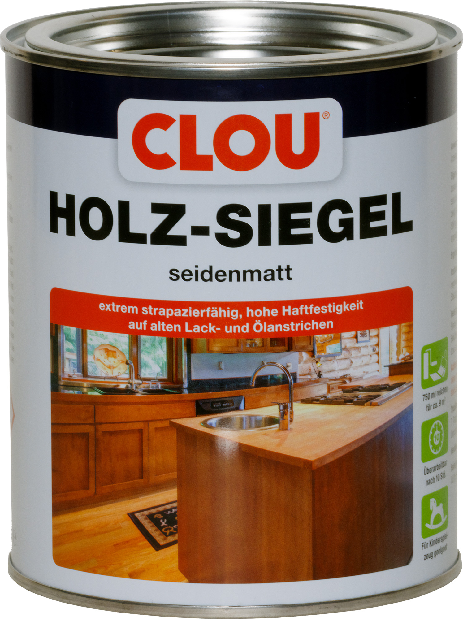 750ml Clou EL Holz-Siegel seidenmatt