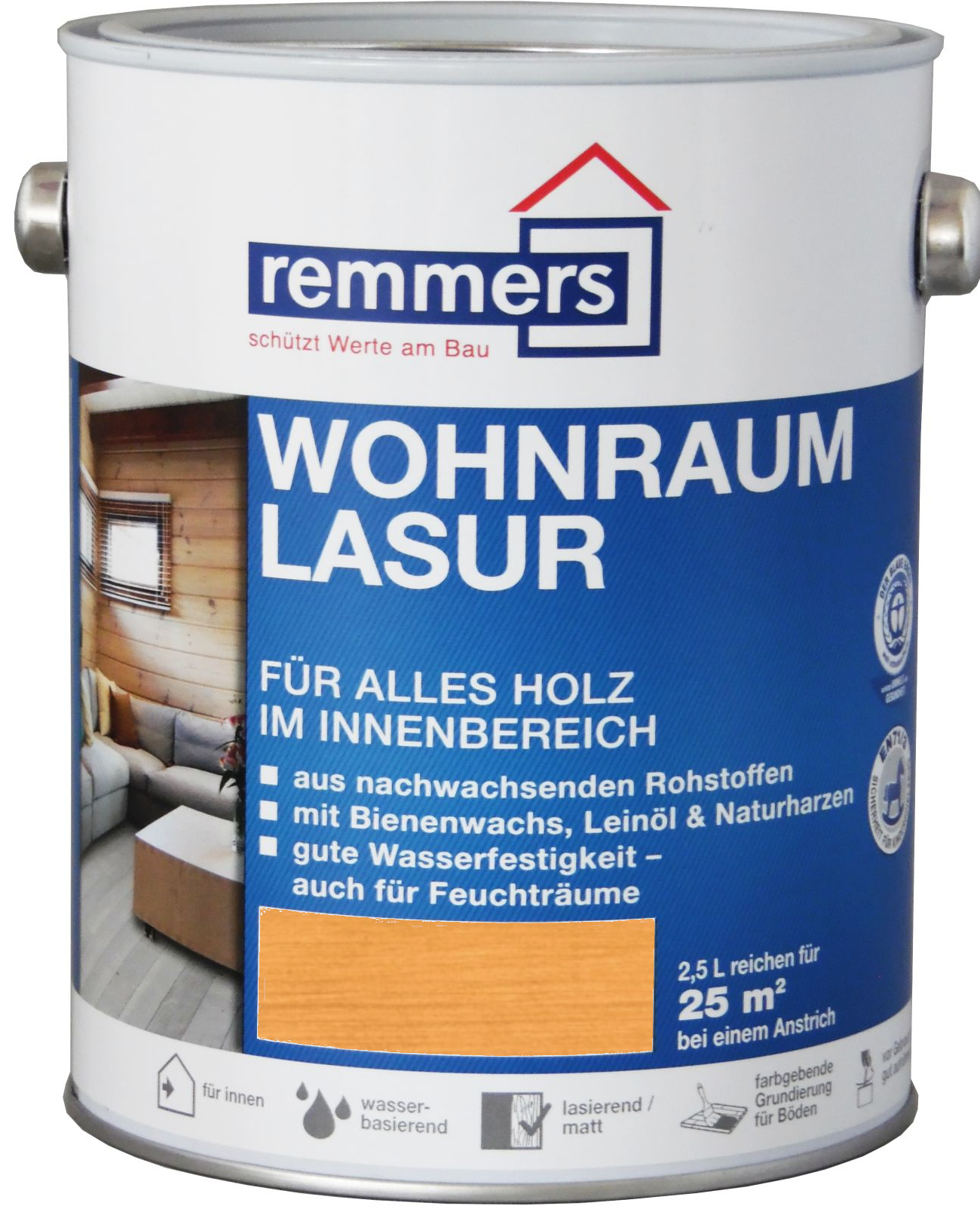 750ml Remmers Wohnraumlasur Eiche