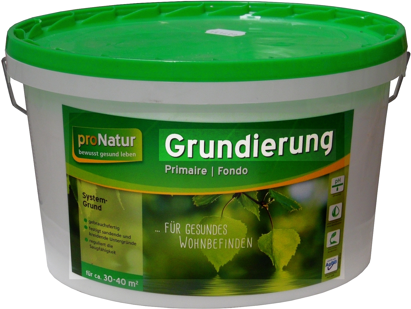 5L pronatur Grundierung für Lehmfarbe Weiss