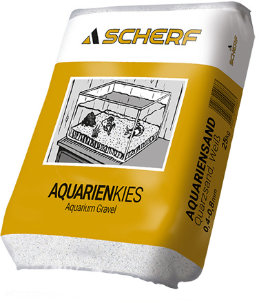 25Kg SCHERF-Aquariensand (Quarzsand), Weiß 04-08