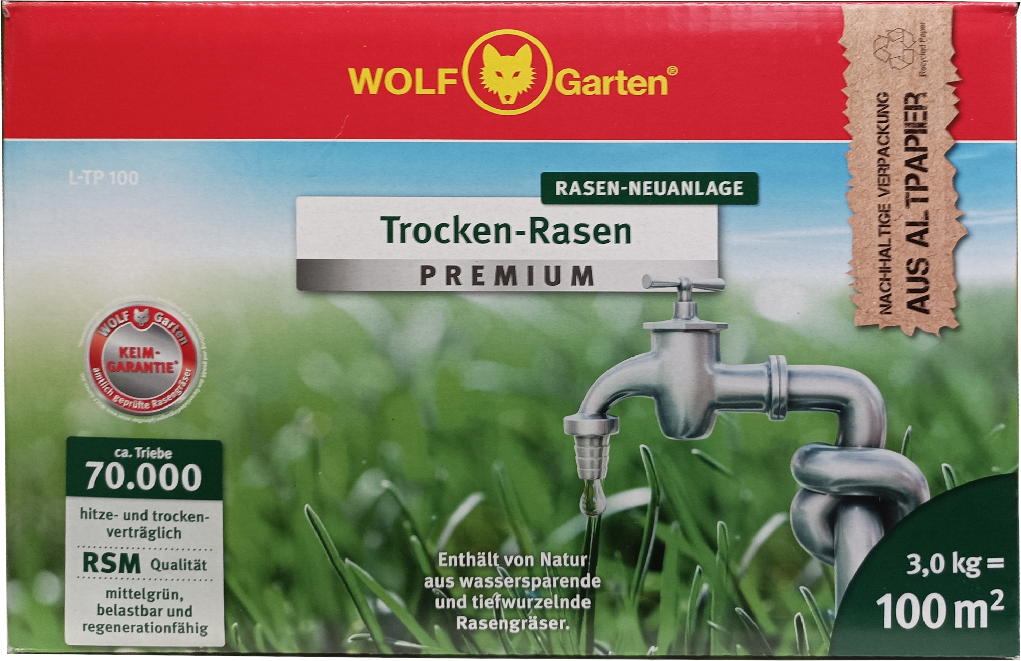 3kg L-TP 100 Trockenrasen Premium 100m²