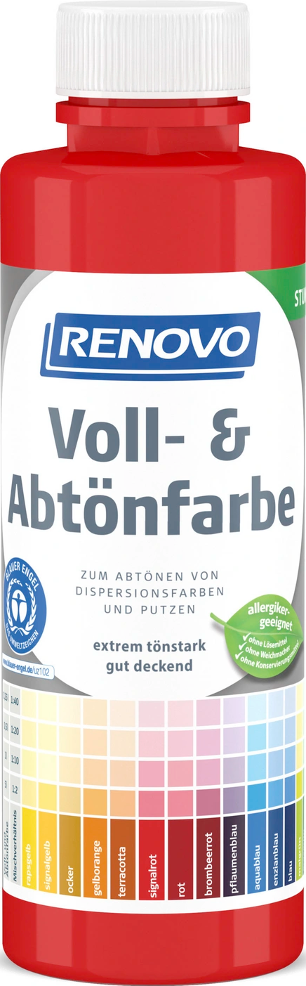 500ml Renovo Volltonfarbe signalrot