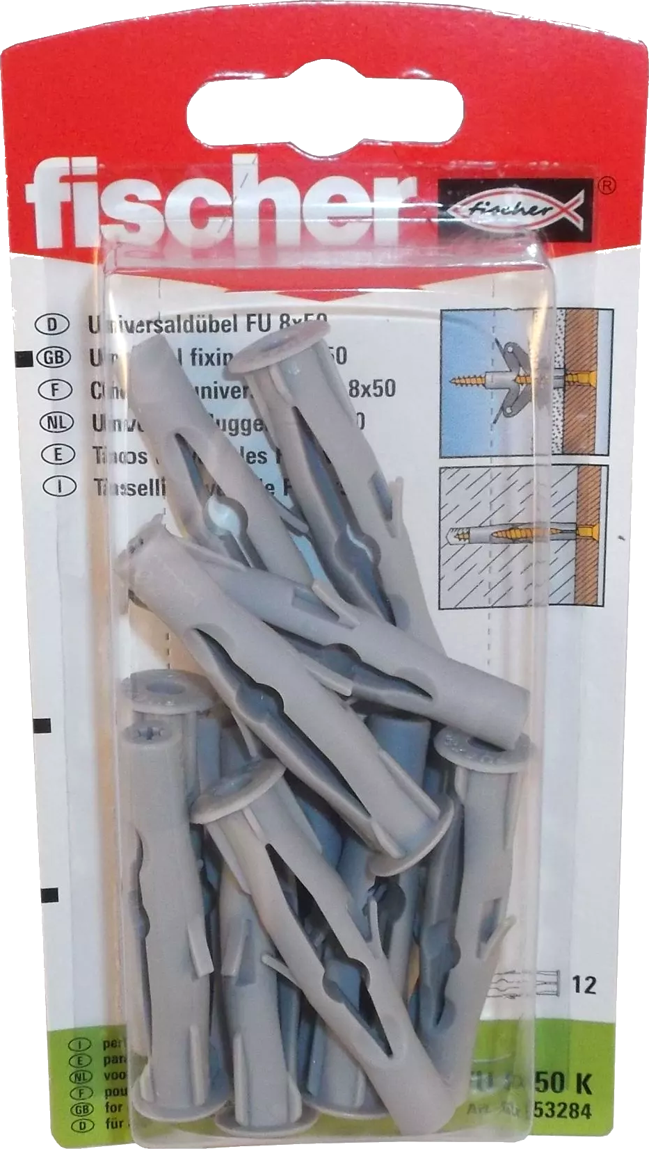 Fischer Universaldübel FU 8 x 50 K SB-Karte