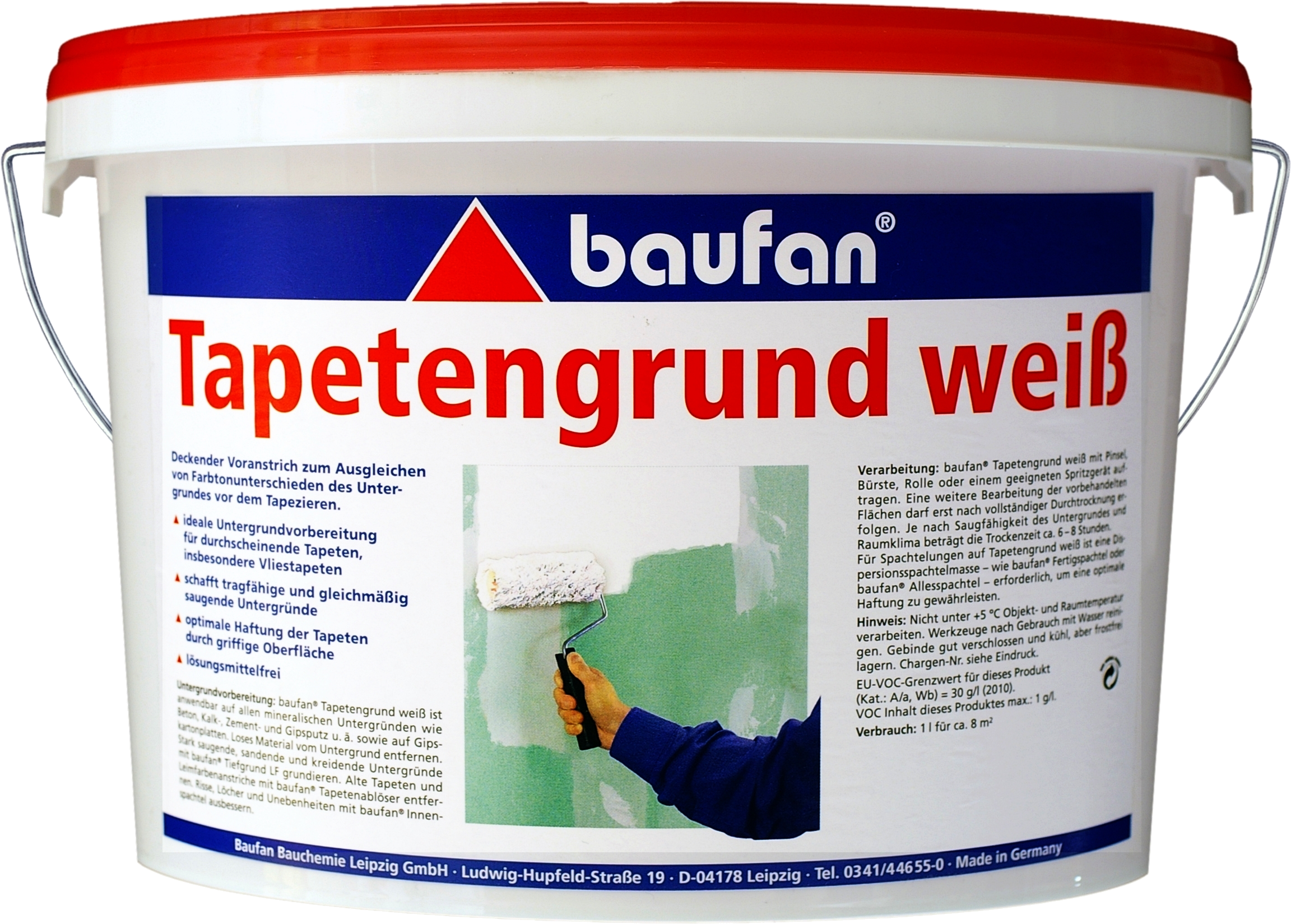 2,5L BAUFAN Tapetengrund weiß