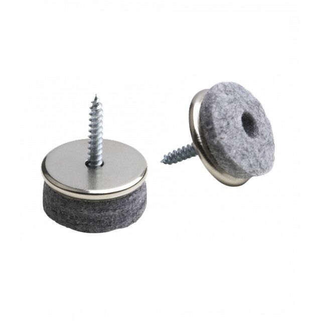 Parkett-Gleiter mit Schraube, Ø 24 mm, 4 Stück