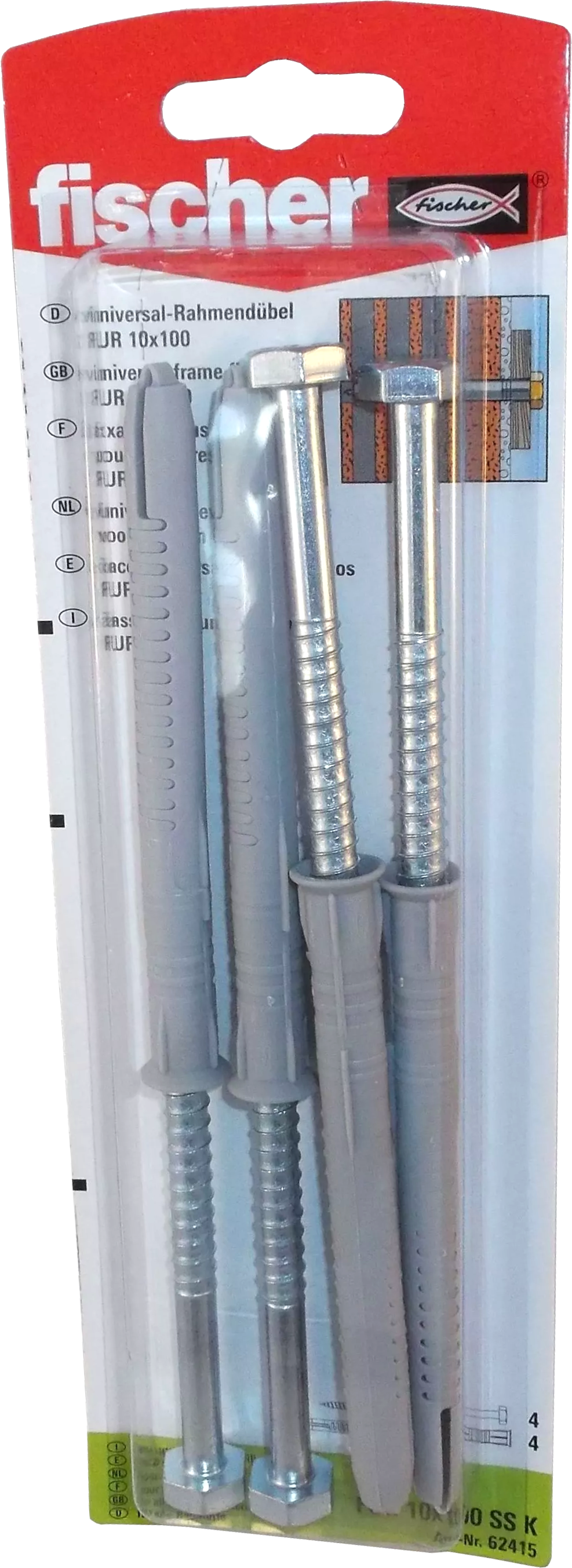 Fischer Universalrahmendübel FUR 10X100 SS K
