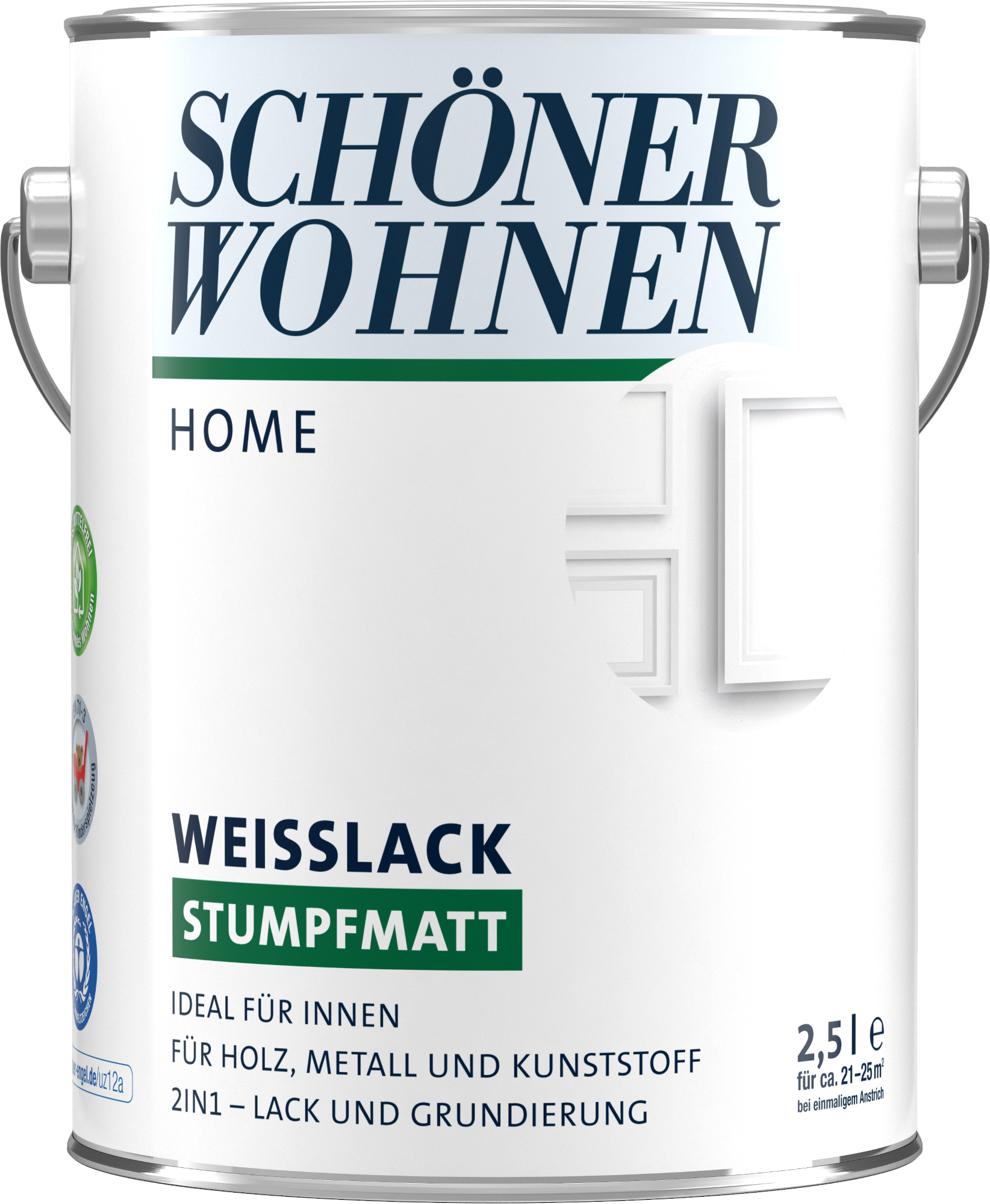 2,5L Schöner Wohnen Home Weisslack stumpfmatt weiss
