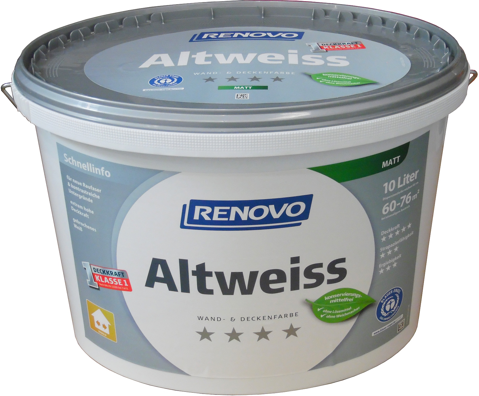 10L Renovo Wand- und Deckenfarbe Altweiß Matt