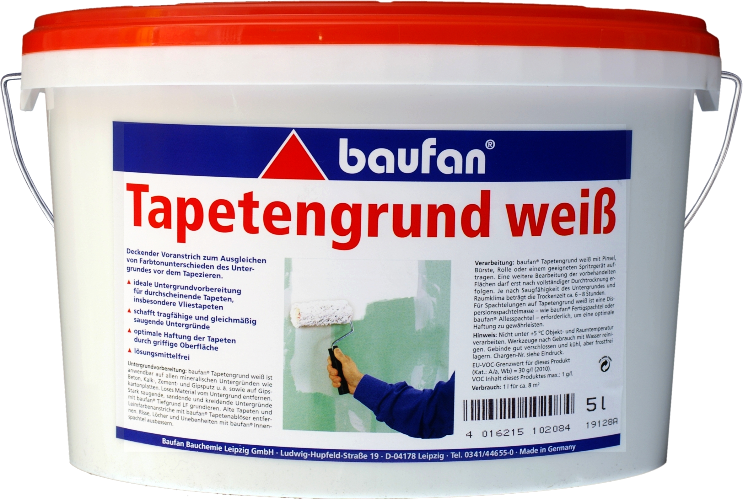 5L BAUFAN Tapetengrund weiß