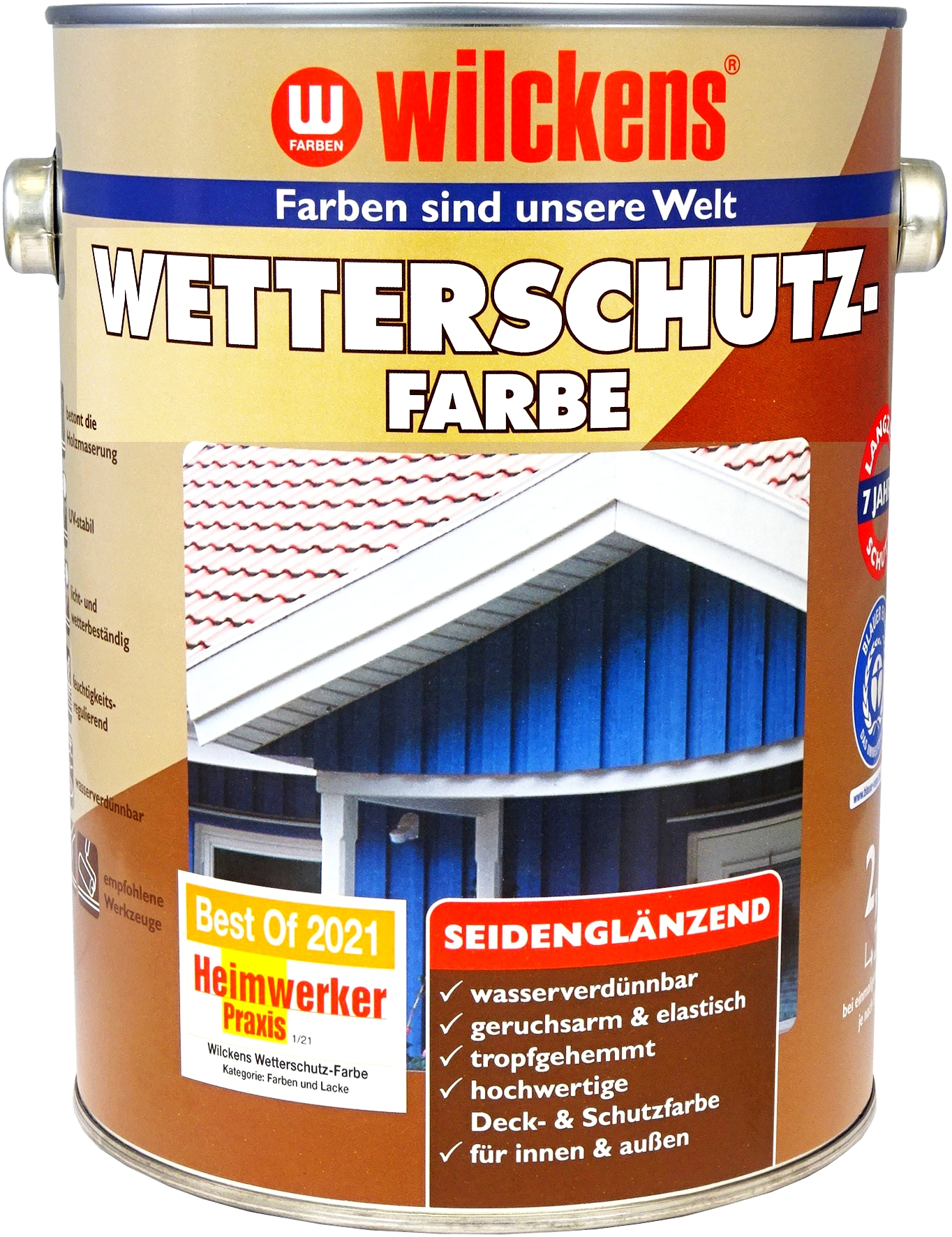 2,5L WILCKENS Wetterschutzfarbe schokobraun 8017