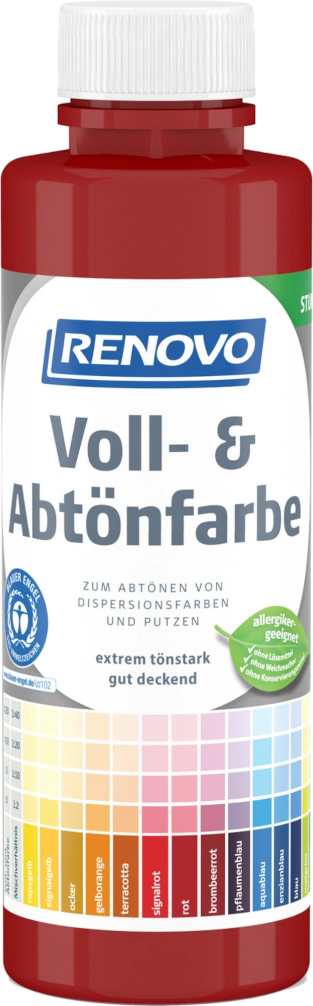 500ml Renovo Volltonfarbe rot