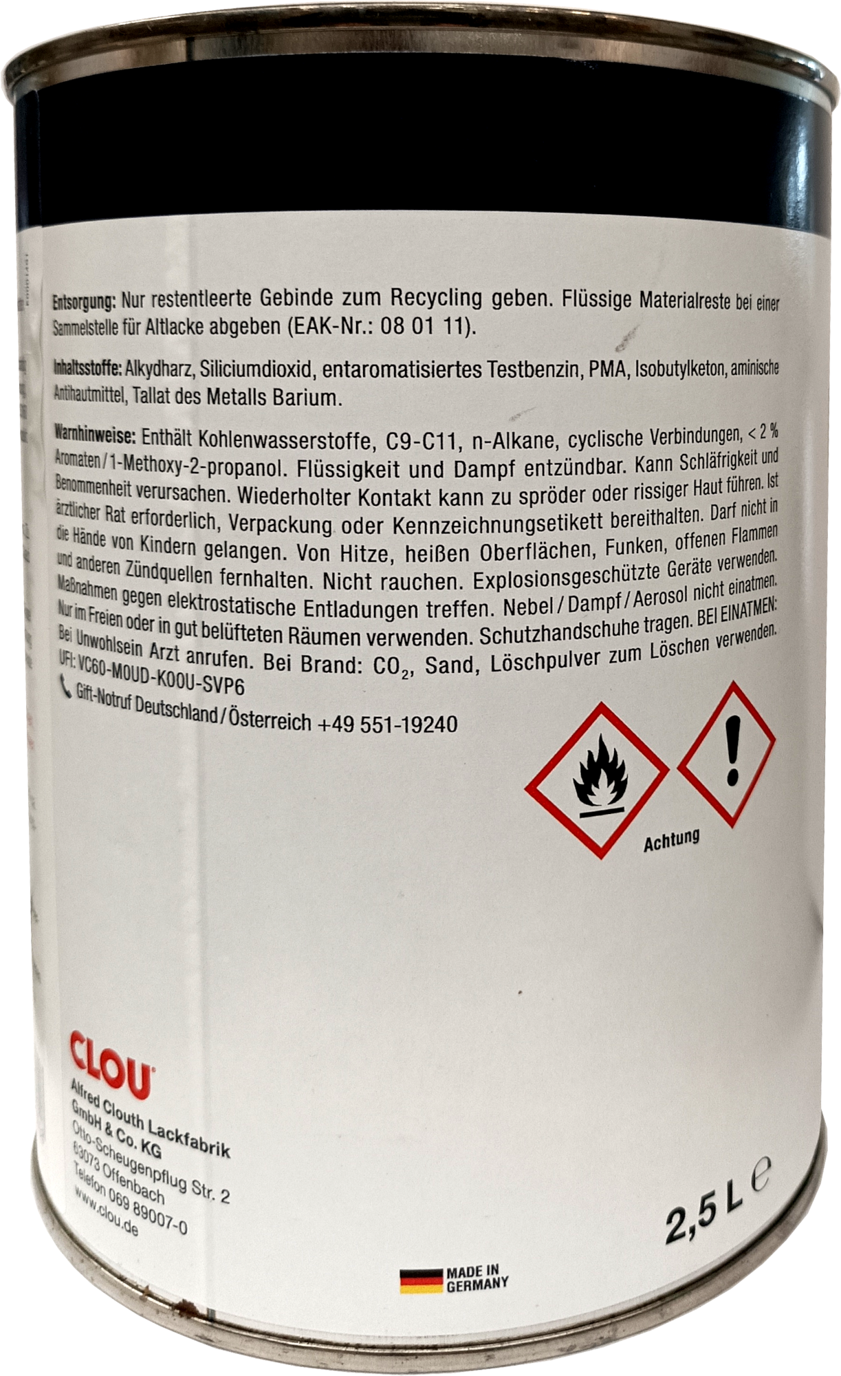 2,5L Clou EL Holz-Siegel glänzend