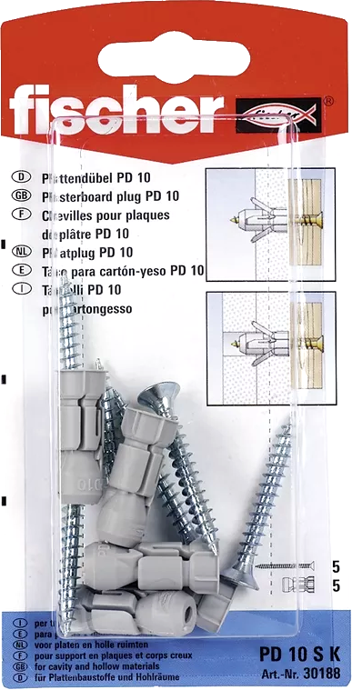 Fischer Gipskartondübel PD 10 SK