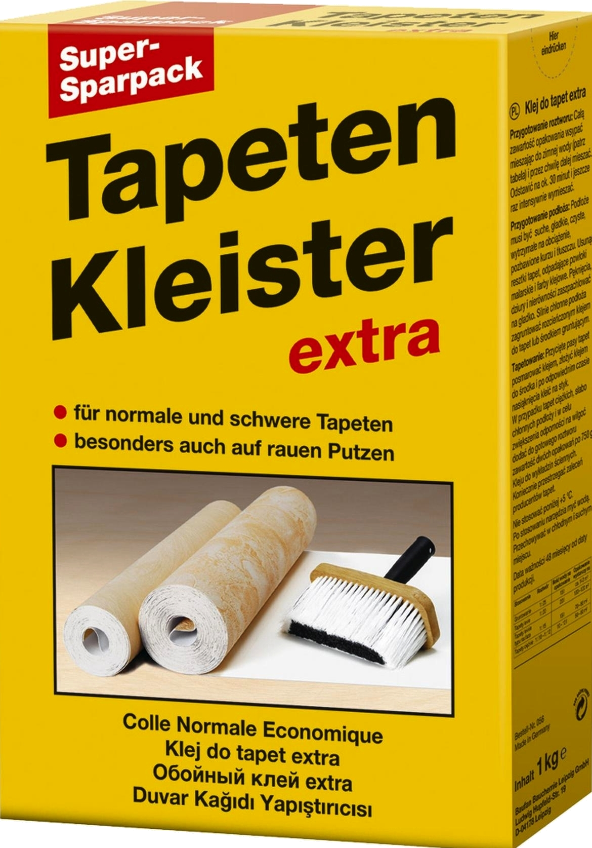 1,0 Kilogramm extra Tapetenkleister Sparpack
