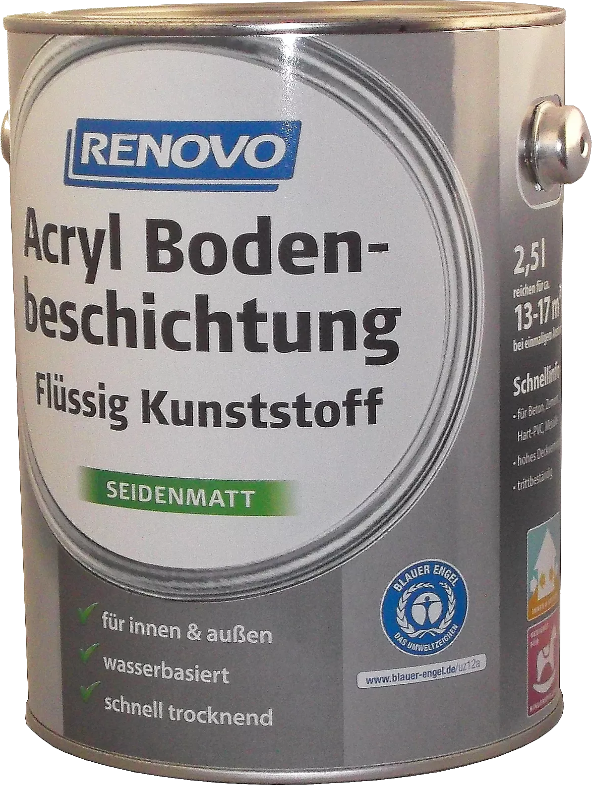 750ml Renovo Acryl - Bodenbeschichtung kieselgrau