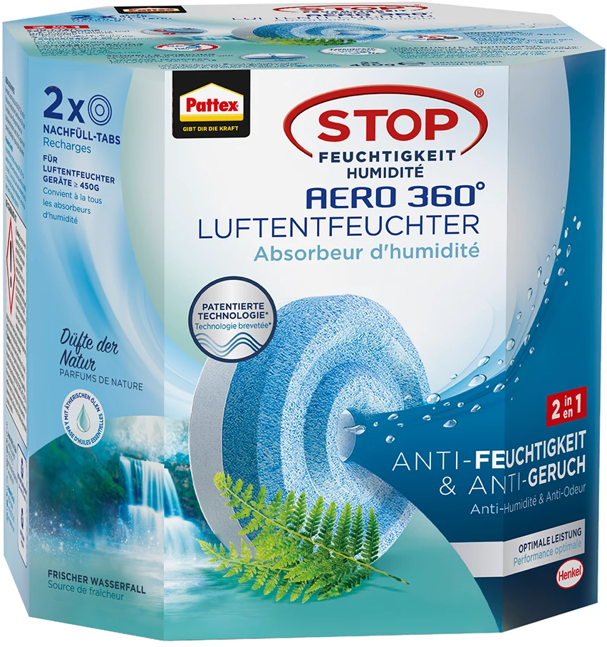 Pattex Aero 360° Frischer Wasserfall 2x450g Taps