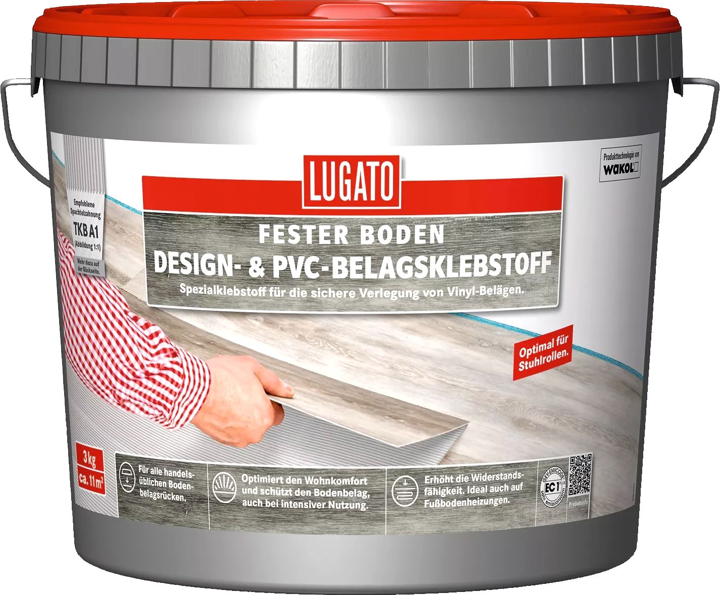 6kg Lugato Design- & PVC-Belagsklebstoff