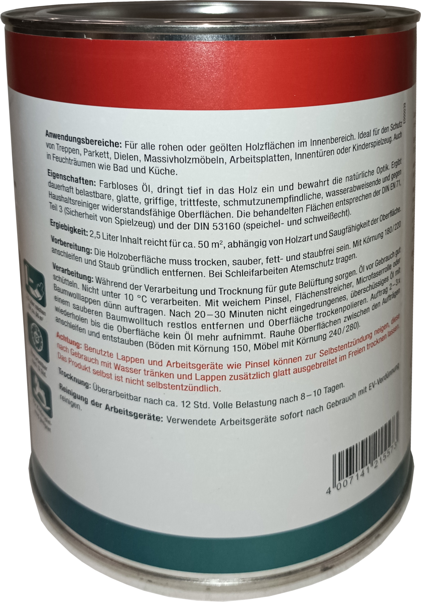 2,5L Clou Hartwachsöl farblos