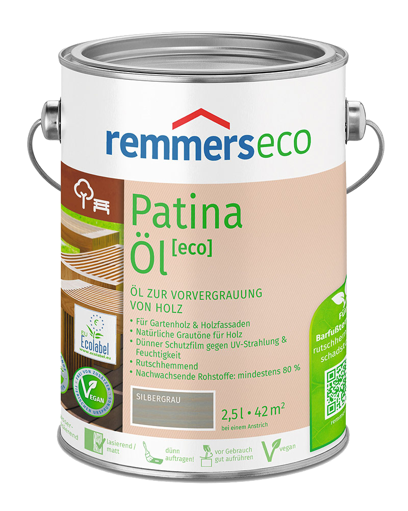2,5L Remmers eco Patina-Öl Silbergrau