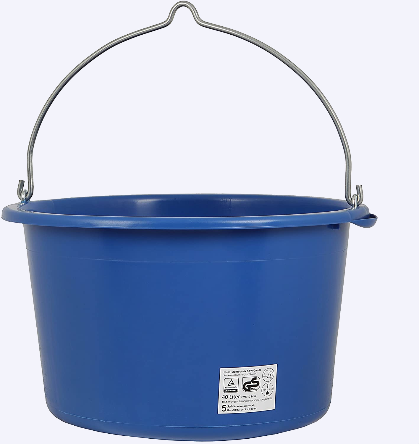 40L Mörtelkübel kranbar Blau TÜV-GS geprüft