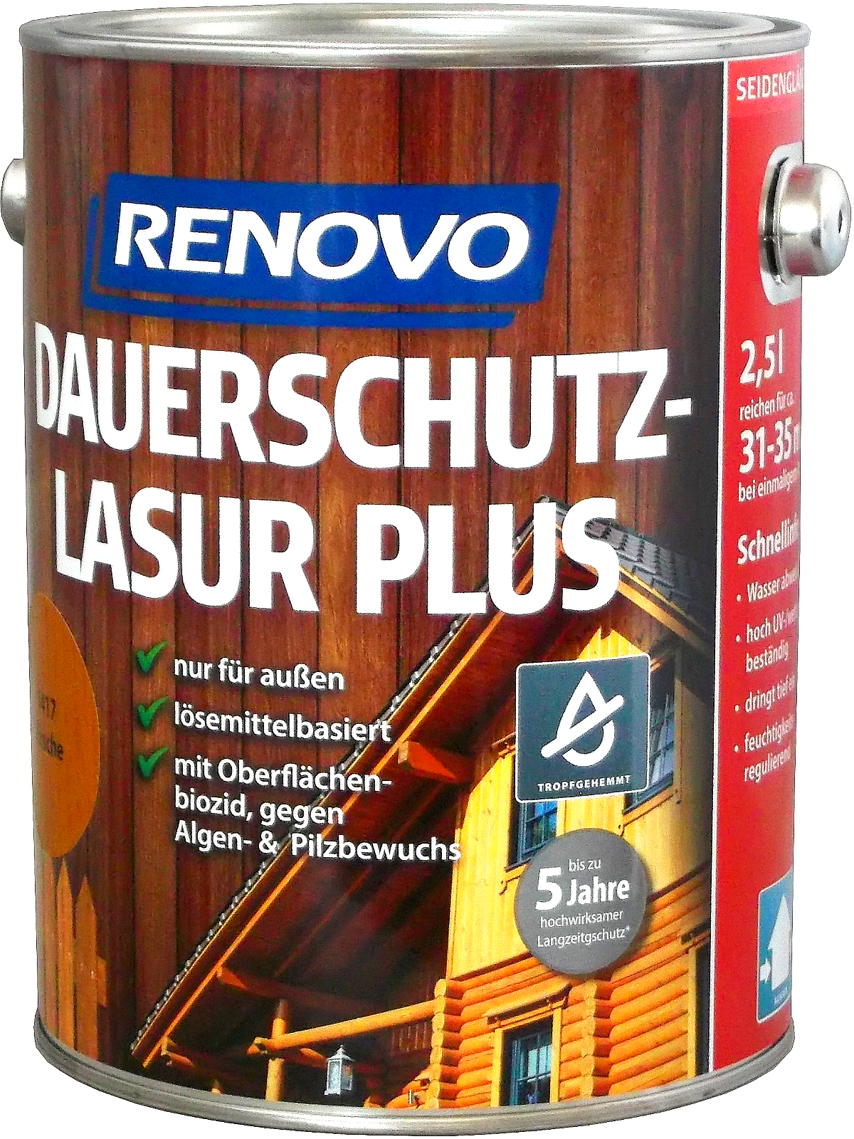 2,5L Renovo Dauerschutzlasur PLUS Nr.9410 ebenholz