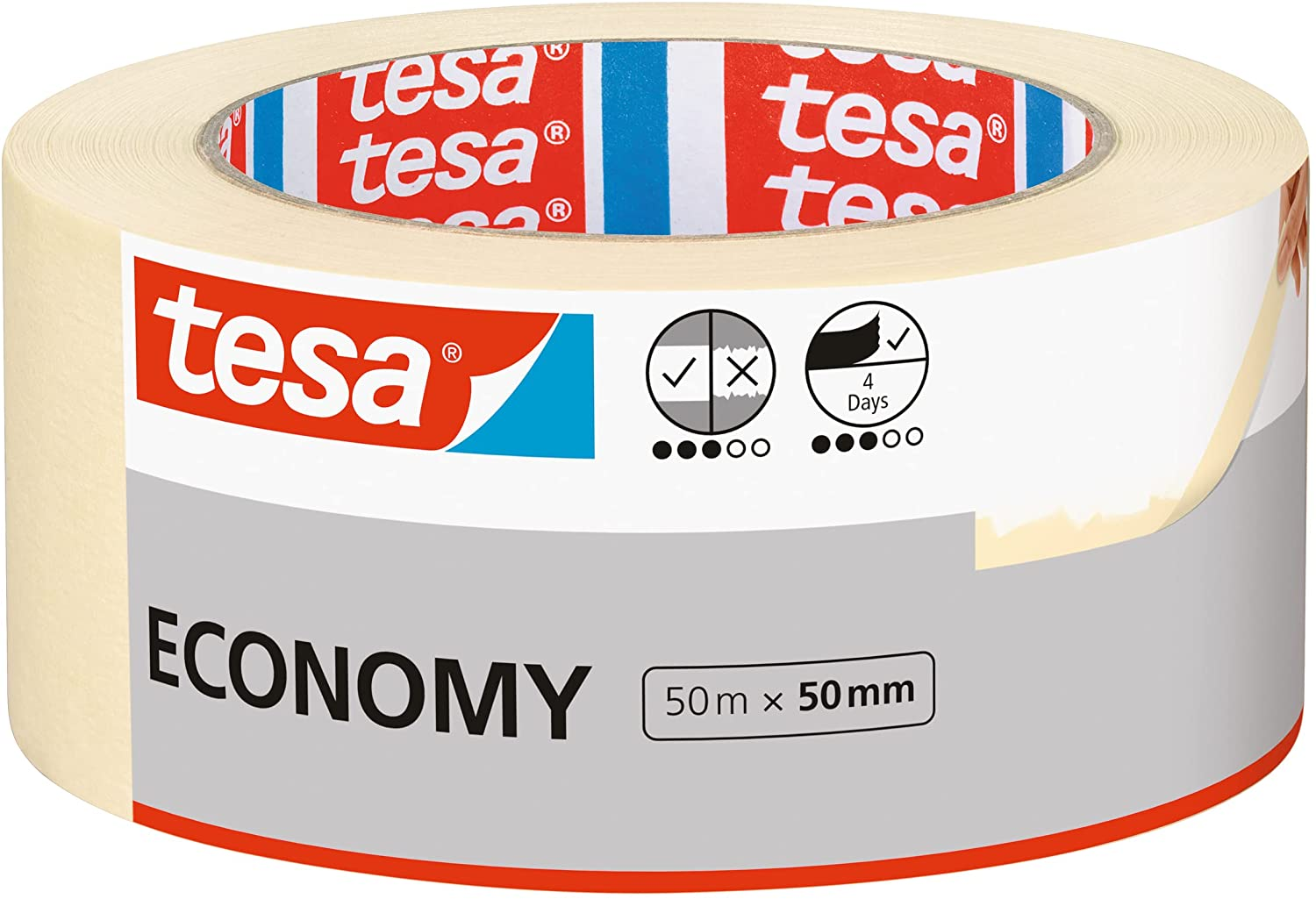 tesa Malerband Economy Länge 50m, Breite 50mm