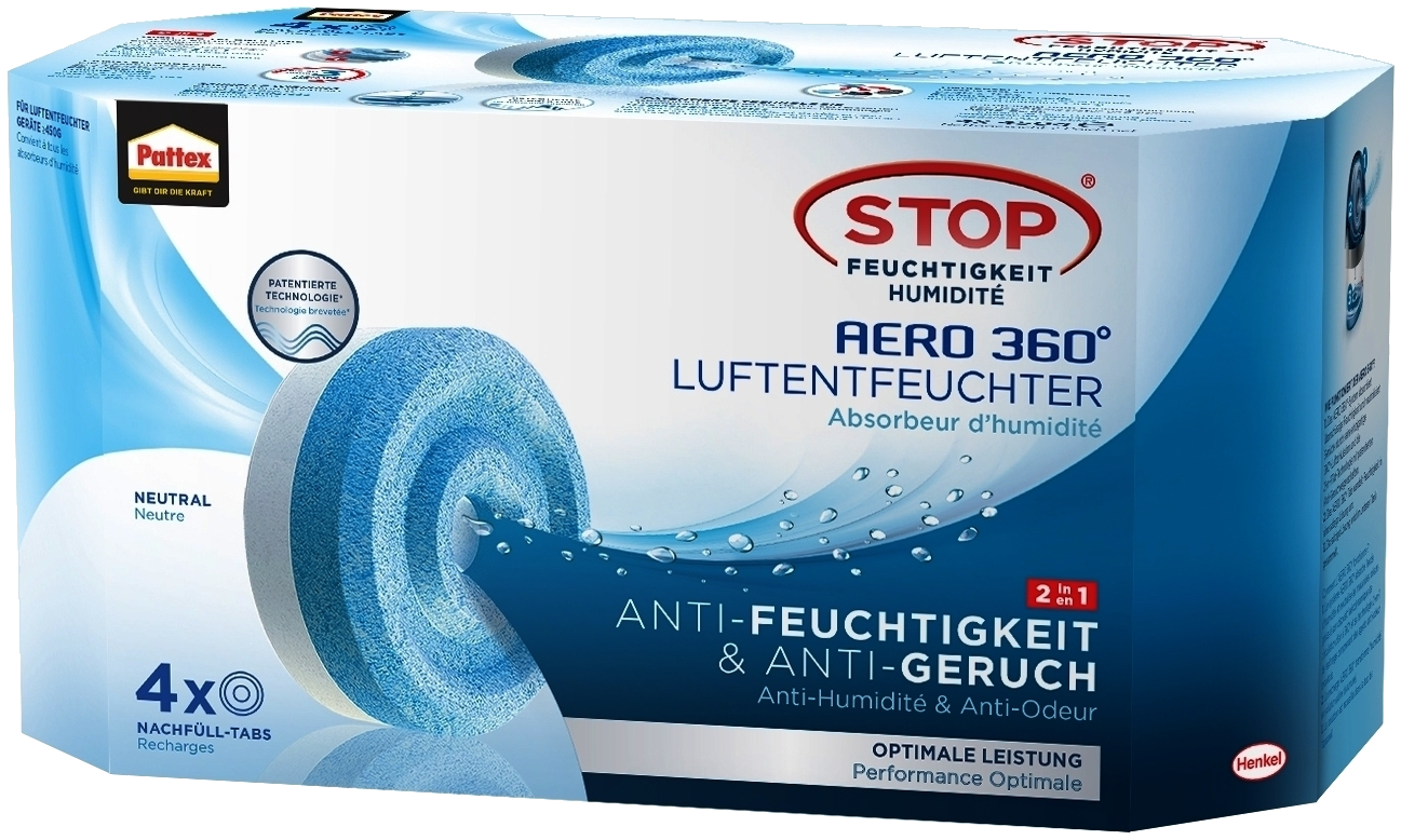 Pattex AERO 360° Tabs 2in1 / Inhalt 4 x 450g
