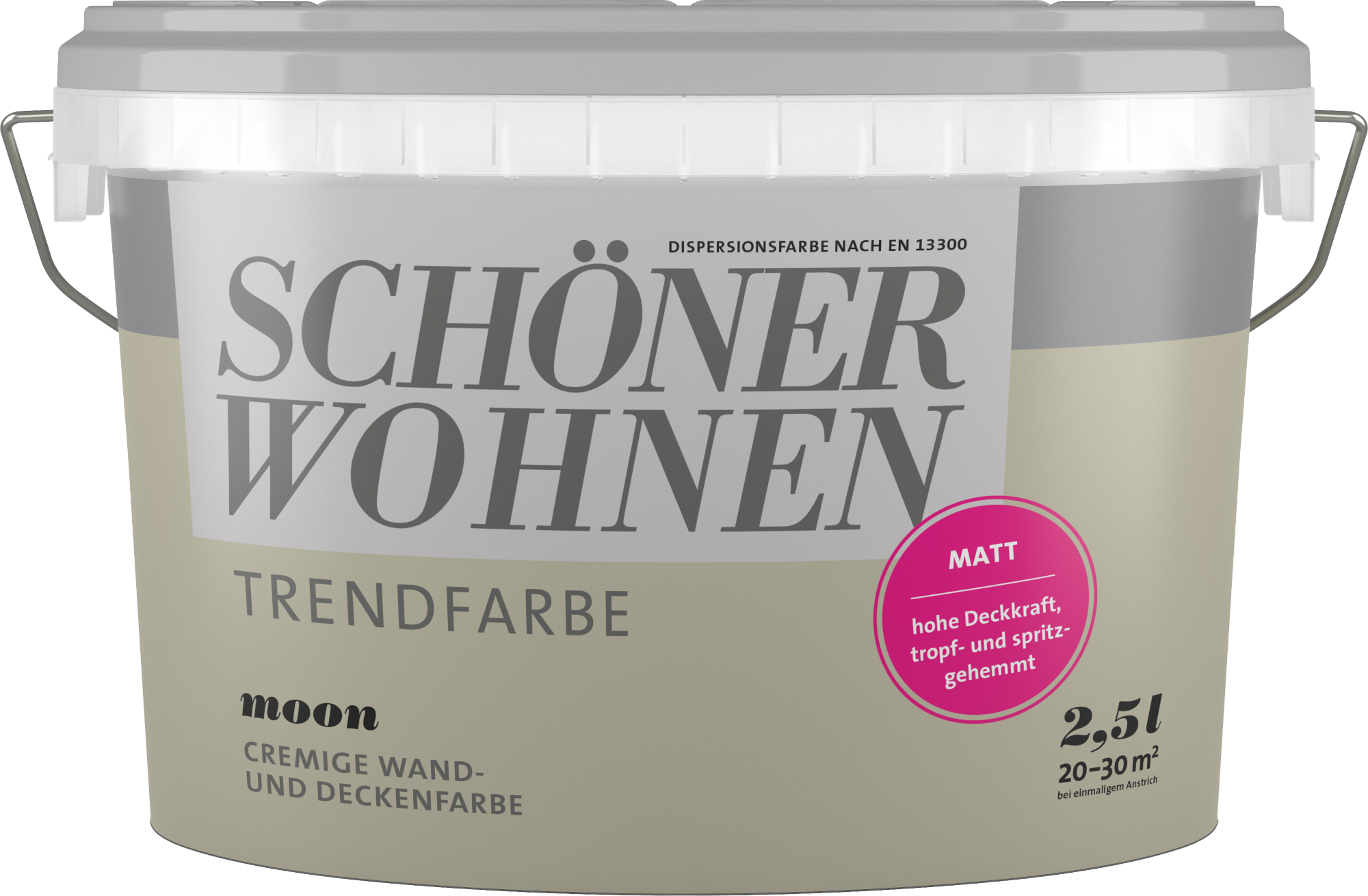 2,5L Schöner Wohnen Trend Wandfarbe matt Moon