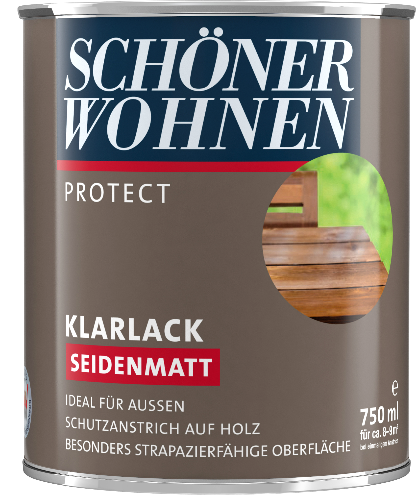 750ml Schöner Wohnen Protect Klarlack seidenmatt farblos