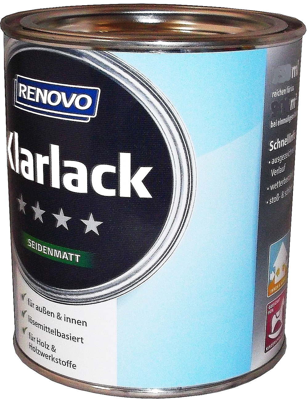 750ml Renovo Klarlack Seidenmatt aromatenfrei