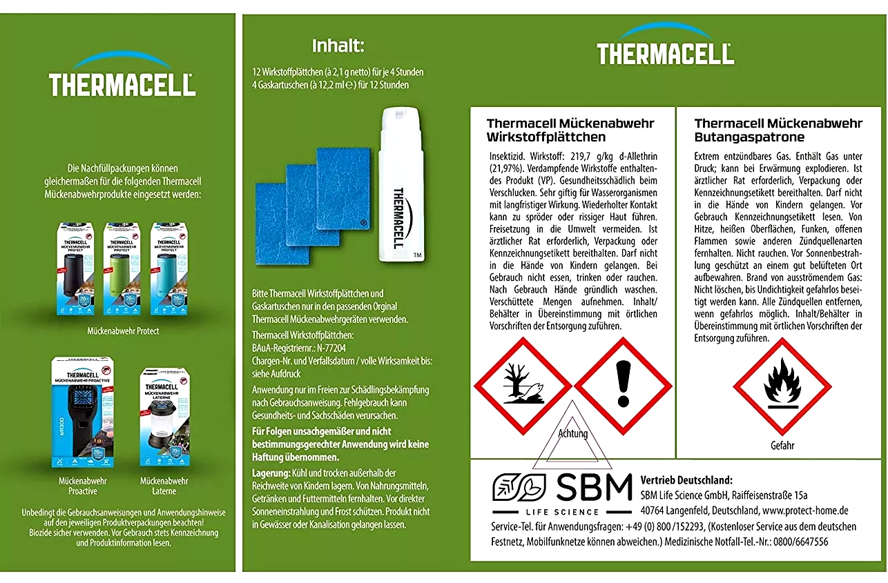 Thermacell Mückenabwehr Nachfüllpack 48h