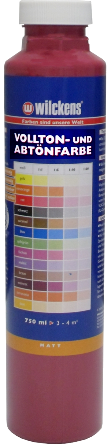 750ml WILCKENS Vollton- und Abtönfarbe weinrot