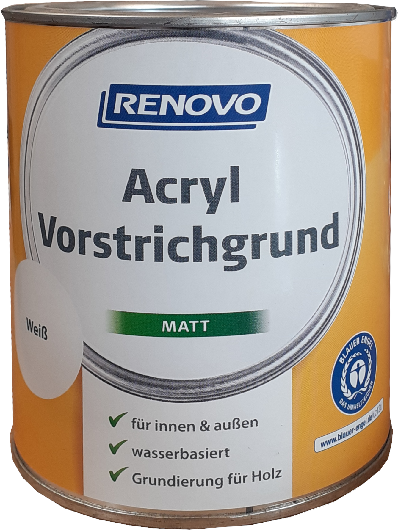 2,5L Renovo Acryl Vorstrichgrund Weiss matt