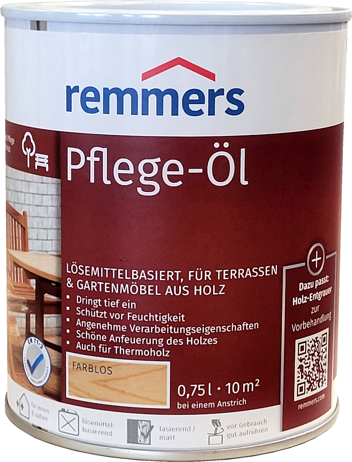 750ml Remmers Pflege-Öl Farblos