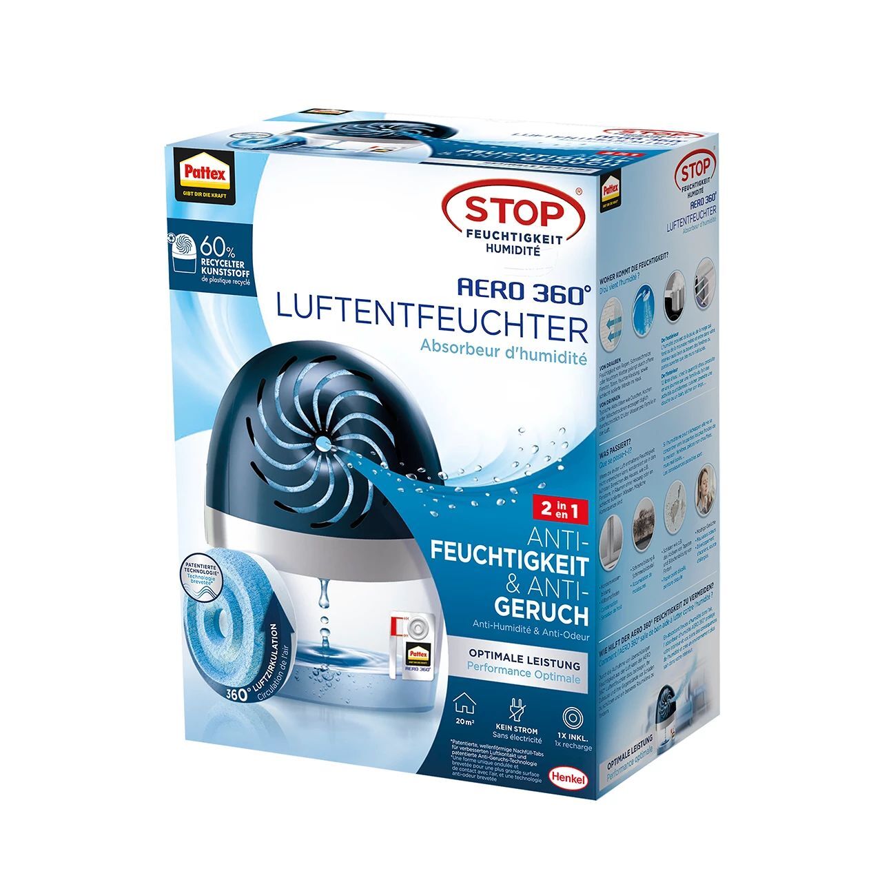 _GERÄT Pattex Luftentfeuchter AERO 360° m.450g Tap