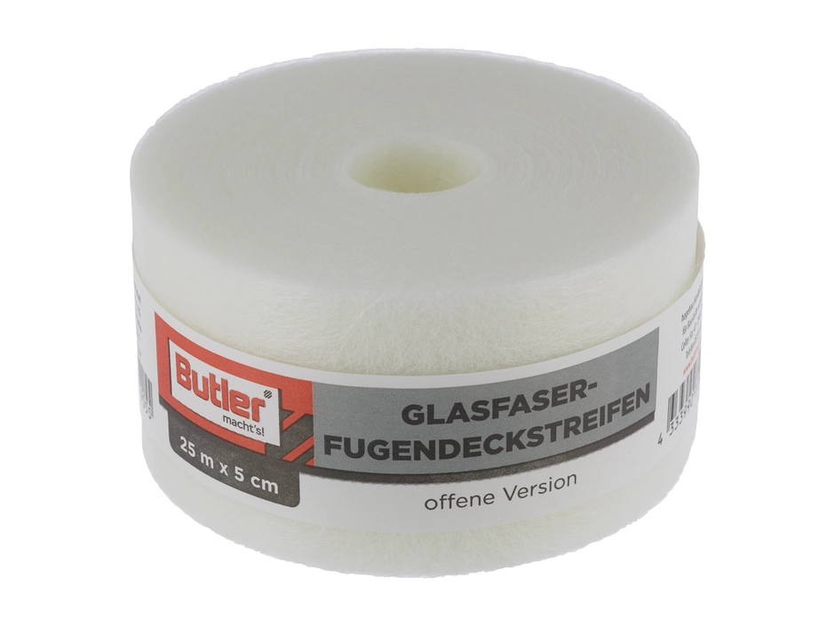 25m Butler Glasfaserfugendeckstreifen 5cm ungelocht