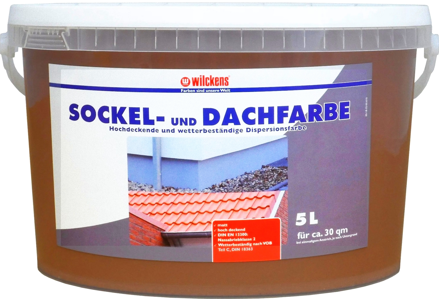 5L WILCKENS Sockel- und Dachfarbe Havanna
