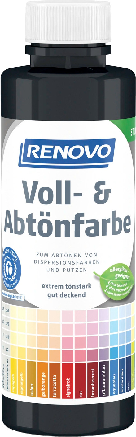 500ml Renovo Volltonfarbe schwarz