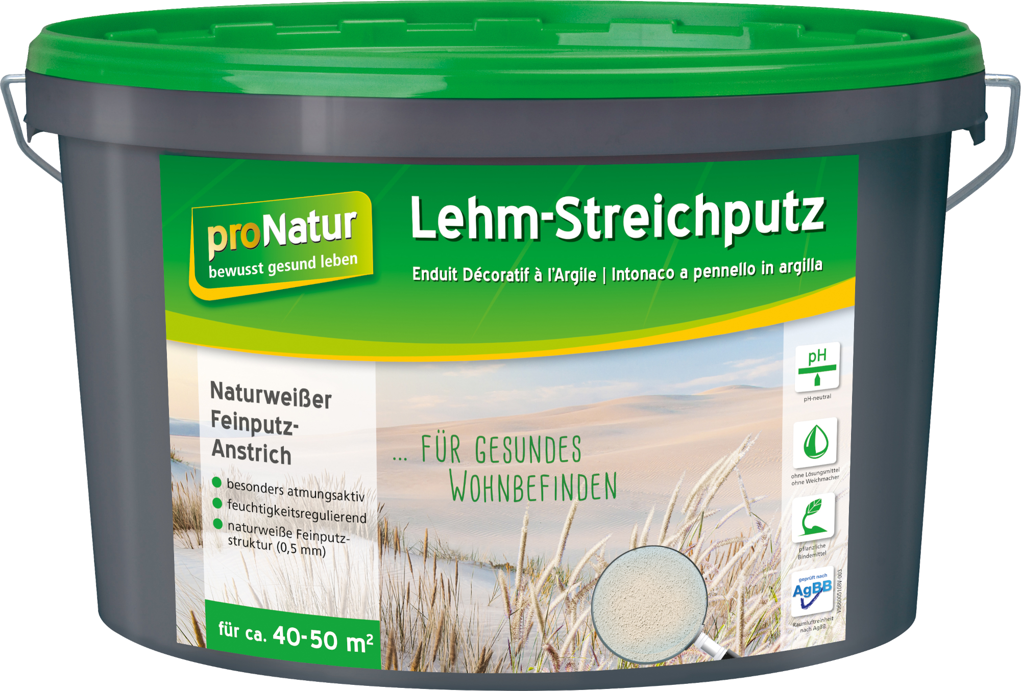 18 kg pronatur Lehm- Streichputz