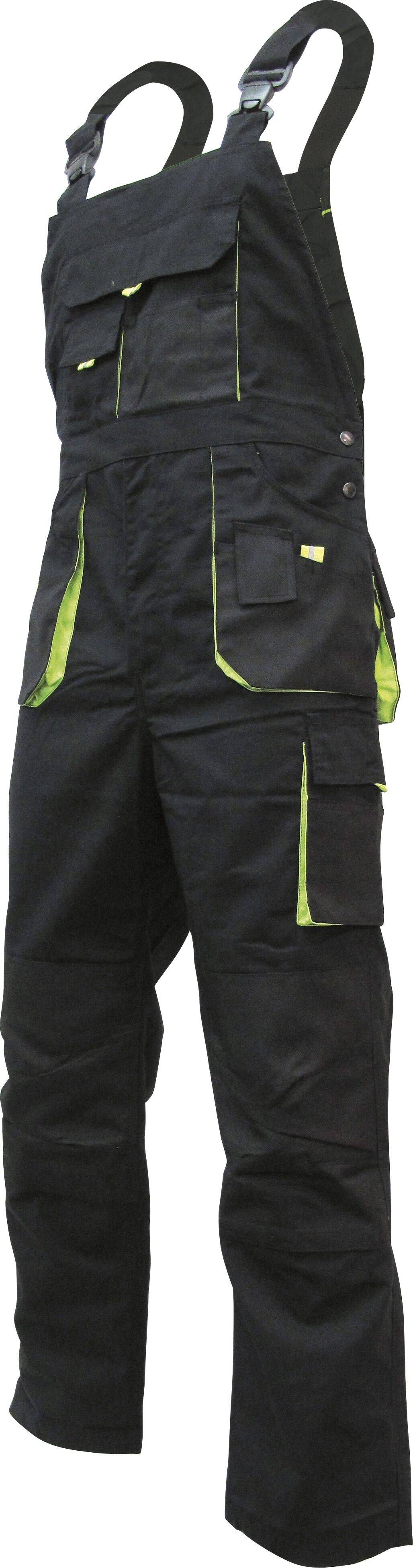 Triuso POWER Latzhose schwarz/grün 270g Größe 52