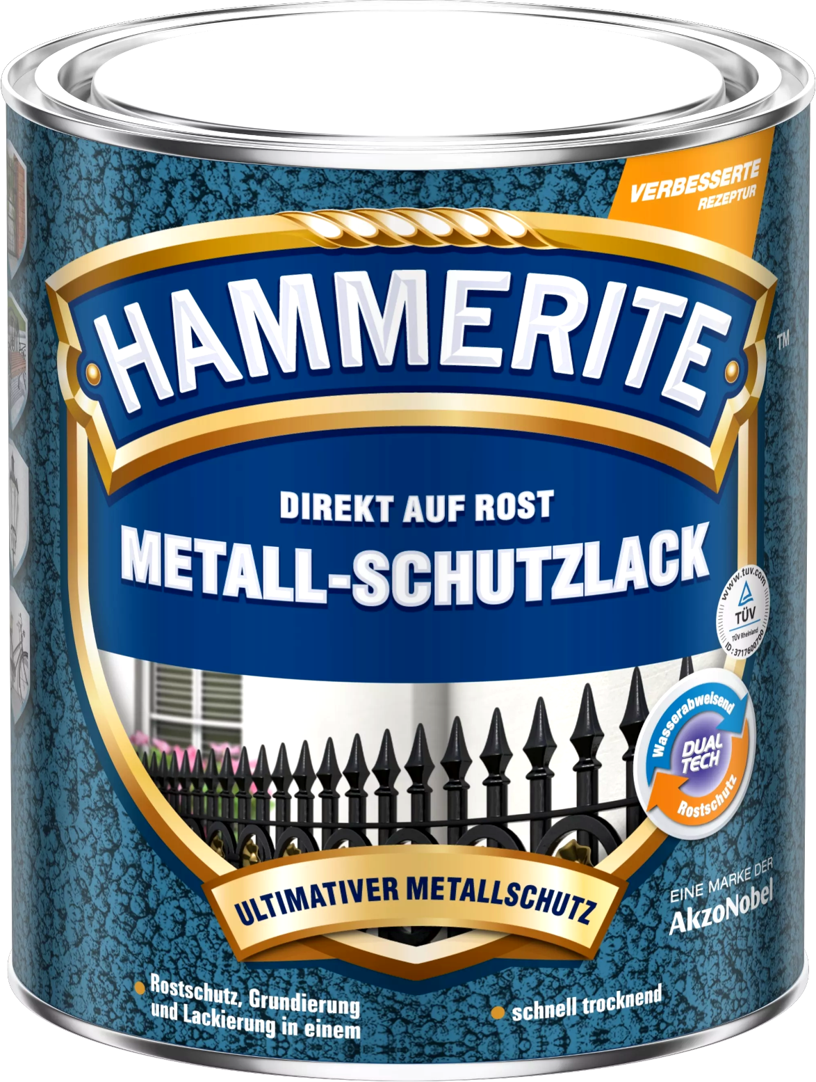 250ml Hammerite Msl Hammerschlag metallblau