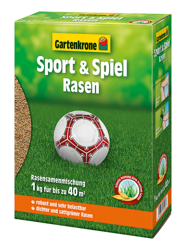 1kg Gartenkrone Sport- und Spielrasen