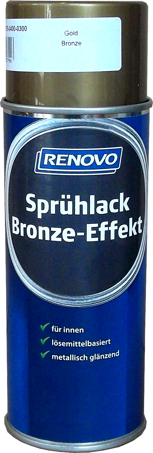 400ml Renovo Sprühlack Bronze-Effekt Gold