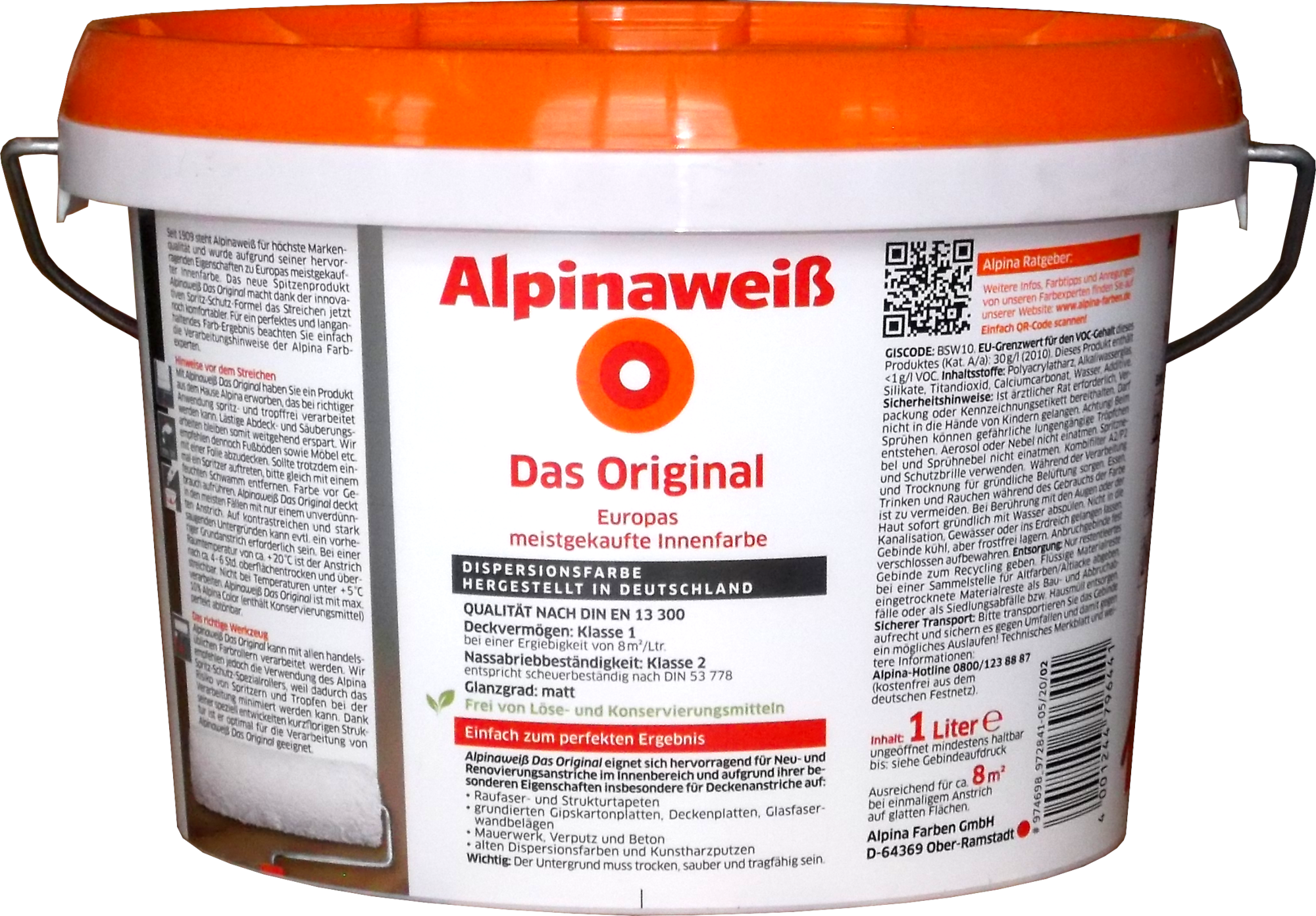 1L Alpinaweiß Das Original Spritzfrei