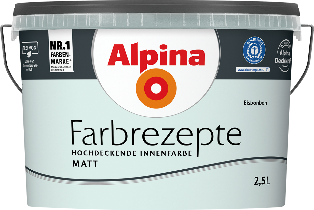 2,5L ALPINA Farbrezepte Eisbonbon, Matt