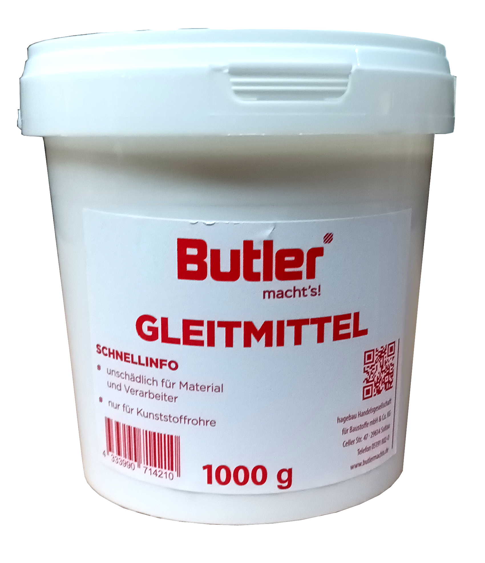 1L Gleitmittel f. Kunststoffrohre Butler machts
