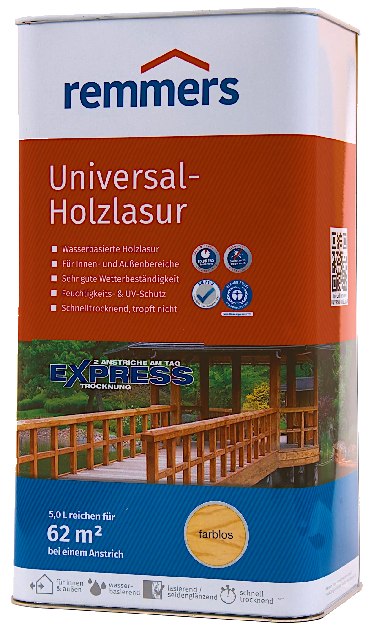 5L Remmers Universal-Holzlasur Farblos