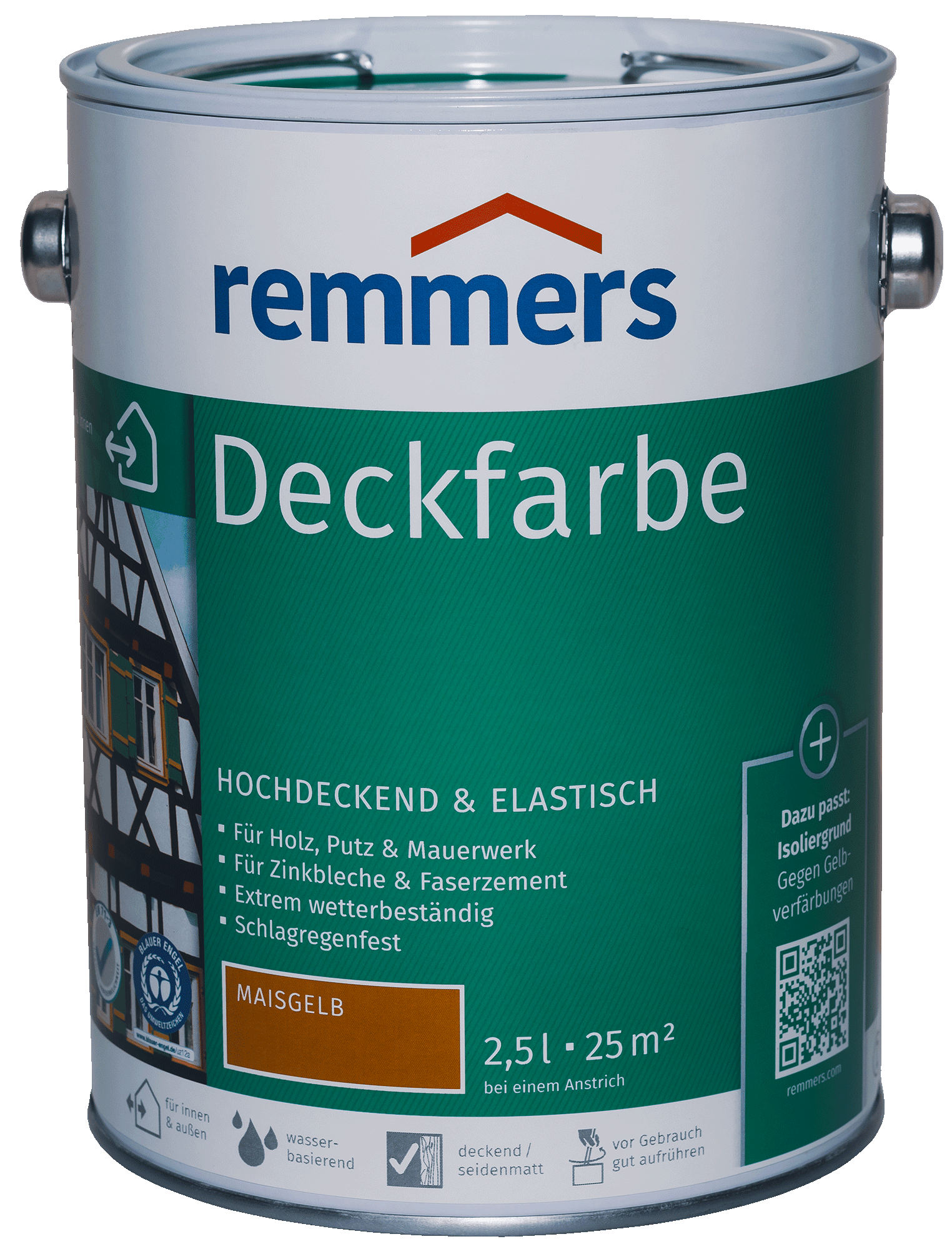 2,5L Remmers Deckfarbe Maisgelb