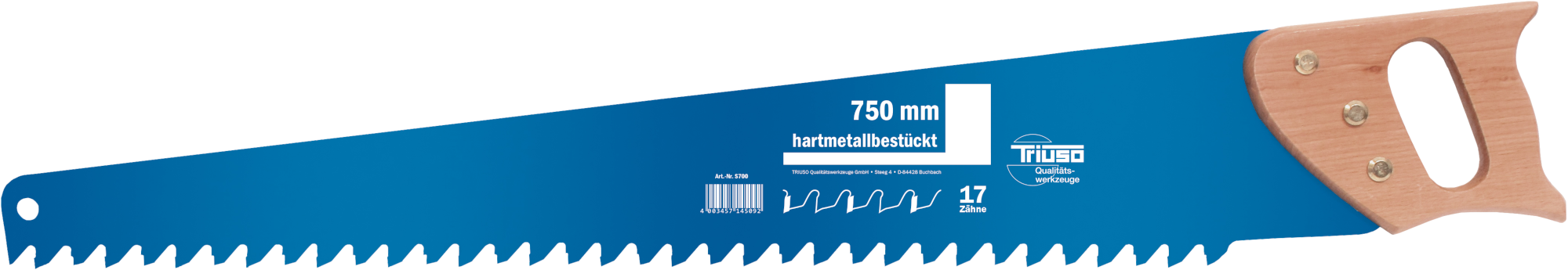 Triuso Porenbetonsäge 750mm Zähne bestück mit Hartmetall