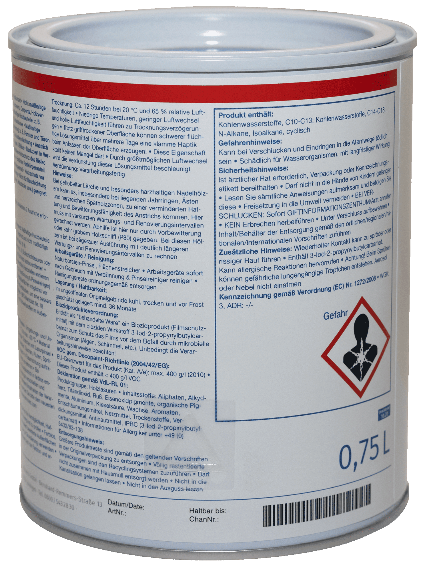 750ml Remmers HK Lasur Eiche hell